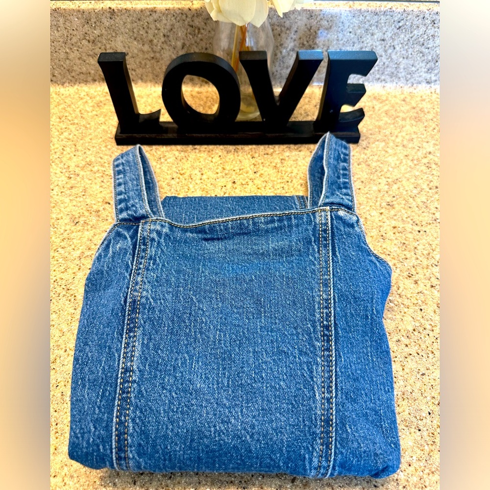 The cutest Jean dress; Girls 10-12